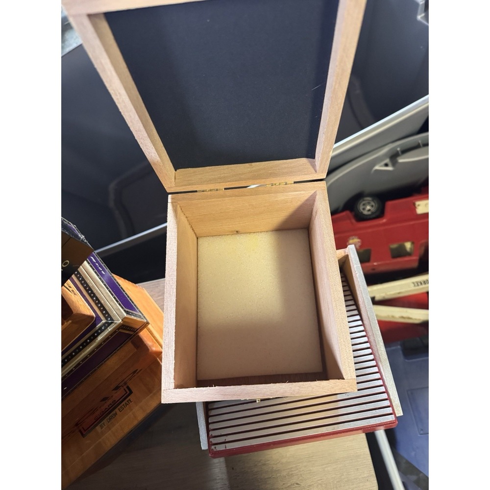 Lot Of 8 Cigar Boxes Collectables Wooden - Vintage Mixed Brands Acid - Picture 6 of 16